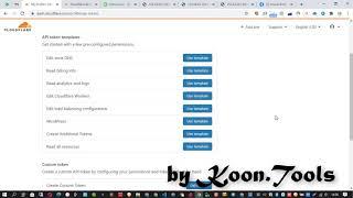 How to create Cloudflare Token