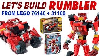 Tutorial:  LEGO Creator 31100 and Iron man 76140 alternate design Transformer Tumbler