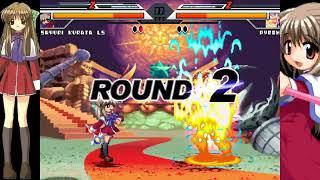 NICK54222 MUGEN: Sayuri Kurata (me) VS Pyron (Vegeta 20xx and Shin Maker)