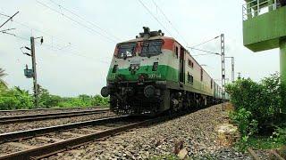 wag7 12821 Shalimar-Puri Dhauli Express at Full Speed: A Thrilling Journey on Tracks