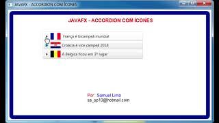 JAVAFX - ACCORDION COM ÍCONES