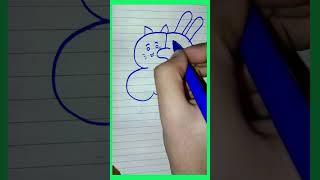 Easy drawing with alphabet S #drawing for kids #kids drawing #easy to Draw and colour