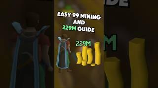 Easy 99 mining training and money making guide OSRS #osrs #runescape #oldschoolrunescape