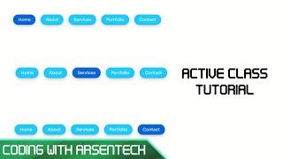 Active Class Tutorial [HTML, CSS, JS]