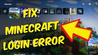 How To Fix Minecraft PS4/PS5 Microsoft Account Login Failure Error 2024