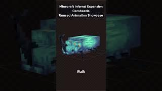 Minecraft Infernal Expansion Cerobeetle Unused Animation Showcase