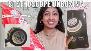 3M Littmann Classic III stethoscope unboxing (Champagne finish + engraving) | Amri