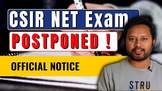 CSIR NET JUNE 2024: Postponed | Official Notice | All 'Bout Chemistry