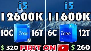 Core i5 12600K vs Core i5 11600K | RTX 3090 - TEST IN 10 GAMES