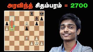 Aravindh Chithambaram Reaches 2700 on Live Ratings , Sathuranga chanakyan, Tamil Chess channel