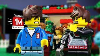 William Ruins Billy's 1M Subscriber Party!? | LEGO Celebration Party Fail | Billy Bricks Stop Motion