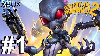 Destroy All Humans! 2 - Reprobed (Xbox Series X) Gameplay Walkthrough Part 1 [4K 60FPS]