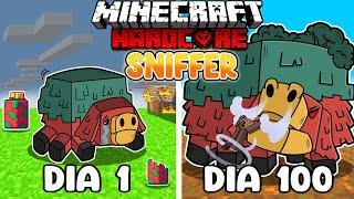 Sobreviví 100 DÍAS siendo un SNIFFER en Minecraft HARDCORE!