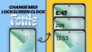 New Lockscreen Clock Fonts For All MIUI Devices [Magisk]