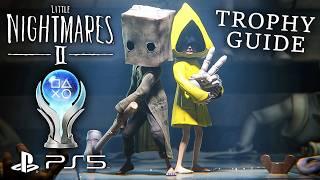 Little Nightmares 2 All Trophies and Collectibles (Platinum Trophy Guide) | 4K 60FPS PS5