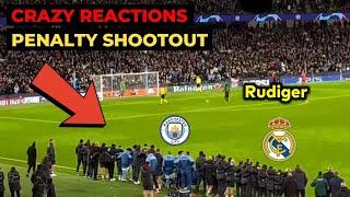 Man City vs Real Madrid penalty shootout: Crazy reactions to Rudiger penalty goal