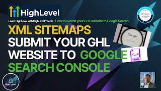 how to add xml sitemaps from gohighlevel website to google search console