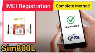 Complete guide to register/verify IMEI of Sim800L/Mobile via mobile and fees payment in Pakistan PTA