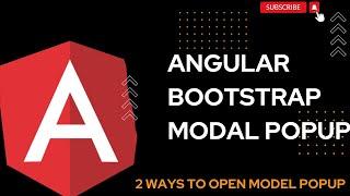 Angular Modal Popup Using Bootstrap | angular tutorial | angular tutorial for beginners | Bootstrap