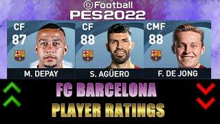 PES 2022 | FC BARCELONA PLAYER RATINGS