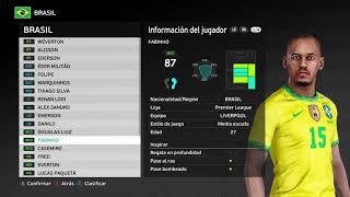 Selección de Brasil (COPA AMERICA) - PES 2021 | PES Dream Patch