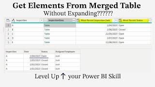 How to Get Data Without Expanding The Merged Table  - Advance Power BI