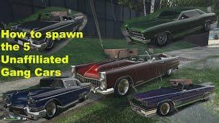 GTA V Online Unaffiliated Gang Cars