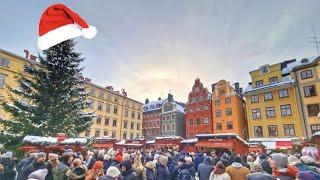 Christmas Market Stockholm 2023 4K Tour | Old Town