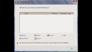 Hard Disk Not Detected While Installing Windows