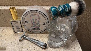 HC&C + Pasteurs Pharmacy “Colabora” Soap & Eau de Parfum, Leaf Shave “Thorn” Razor & Shavemac Brush