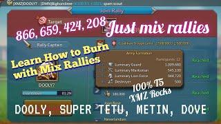 BEST MIX RALLIES 866 659 424 208 | DOOLY | SUPER TETU | BURN | Learn Mix war , 100% T5 XMZ is best