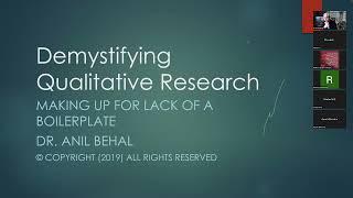 International Conference on Qualitative Research (Part 1)