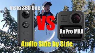 GoPro Max VS Insta360 One X SIDE BY SIDE! (#2) - Audio Comparison