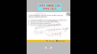 TRIK JAWAB SOAL PPPK 2023 #pppk #pppk2023 #fieldreport #bocoransoal #trik