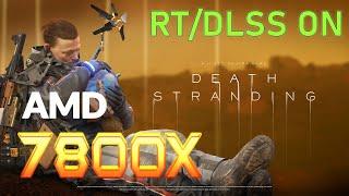 Ryzen 7800x 4k benchmark death Stranding DLSS ON Ray Tracing ON