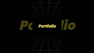 How to build UI/UX Portfolio from Scratch I Save the tip#portfolio #webdesign #Graphicdesign #shorts