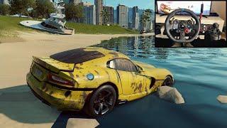 NFS HEAT Rebuilding a Dodge Viper GTS - Logitech g29 gameplay