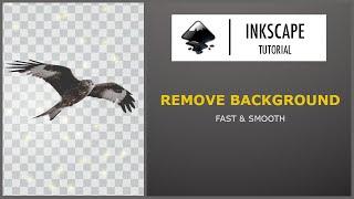 Remove the background of an image quickly and smoothly using Inkscape
