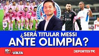 ¿Messi titular? El 11 inicial del Inter Miami para enfrentar a Olimpia en Honduras