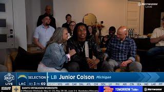 Chargers Select LB Junior Colson (Rd 3, Pick 69) | LA Chargers