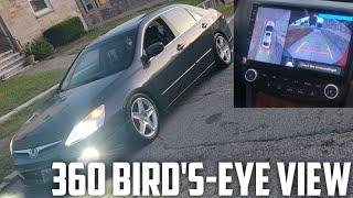 360 Birds Eye View Install / Review | TSX Side Mirrors Install 03 to 07 Accord