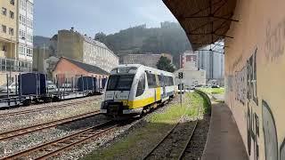 Cruce de trenes en Viveiro - Series 2700 2900 Renfe Feve