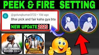 how to enable peek in PUBG MOBILE & BGMI 2023bgmi peek and fire settingpubg side scope setting