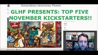 GLHF Board Games | Top 5 Kickstarter Games for November 2018