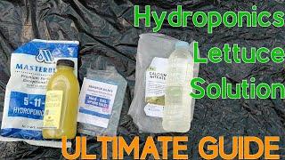 Complete guide - Hydroponic Lettuce Solution Using MASTERBLEND, EPSOM SALT, and CALCIUM NITRATE