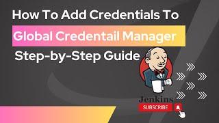 5. How To Add GitHub Credentials To Jenkins Credential Manager |Step by Step | Jenkins Tutorial