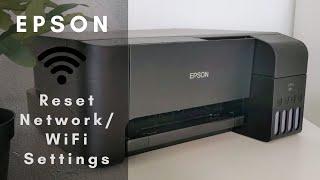 How to reset network or WiFi settings of Epson printer L3150