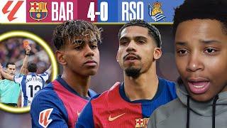 BARCELONA DESTROY REAL SOCIEDAD  4-0 WIN Puts Barça BACK on TOP! | LALIGA Match Reaction