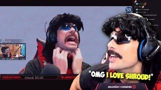 DrDisRespect Reacts to "Shroud Reacts to DrDisRespect MEGA RAGE Compilation" (12/28/18)