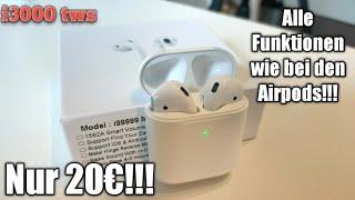 1:1 BESTE AirPods Fakes? i3000 TWS HighTechXDE Review, Test Deutsch!